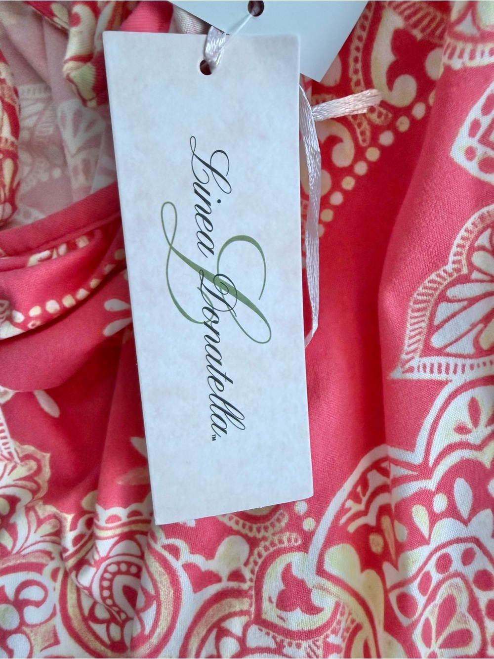 Linea Donatella Women's Coal Super Soft Paisliegh Cropped Pajama Set Size Large - Picture 8 of 12
